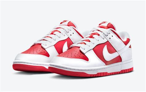 red and white dunks goat